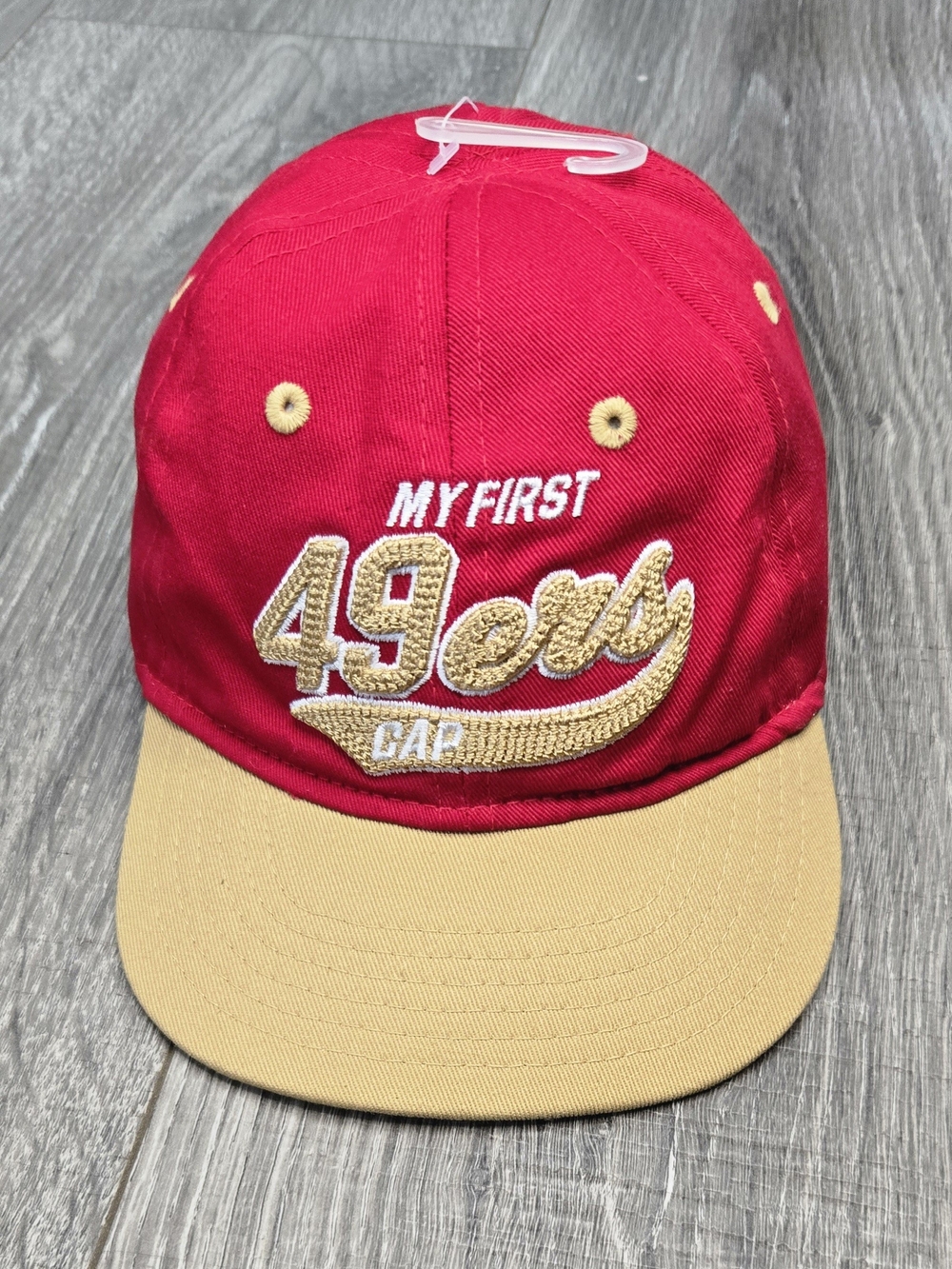 San Francisco 49ers My First Cap Infant Baby Hat Red Gold NFL Adjustable.